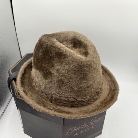 Vintage Charles Knox The Imperial Stetson Monarch Hazel Fedora hat size 7 1/8 - Picture 4 of 13